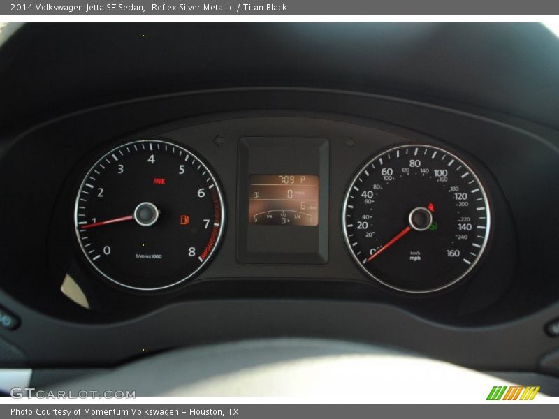 Reflex Silver Metallic / Titan Black 2014 Volkswagen Jetta SE Sedan