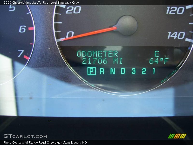 Red Jewel Tintcoat / Gray 2009 Chevrolet Impala LT