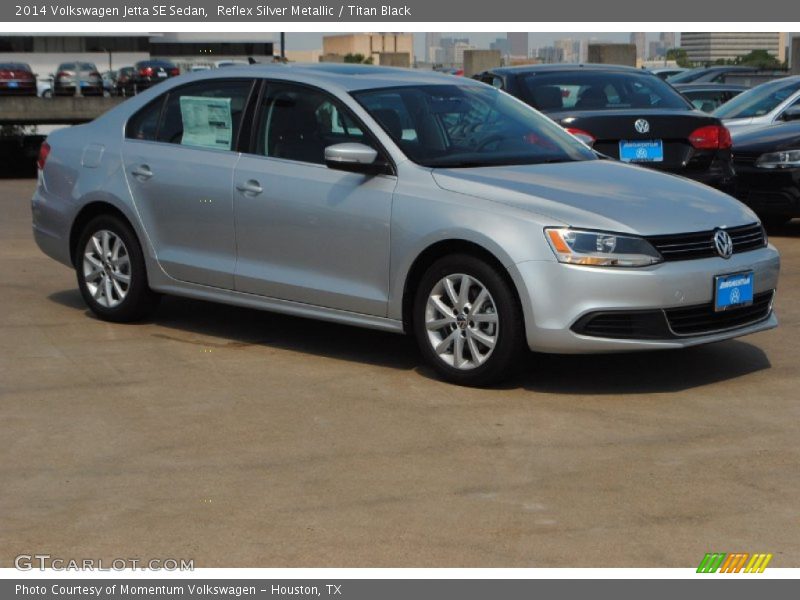 Reflex Silver Metallic / Titan Black 2014 Volkswagen Jetta SE Sedan