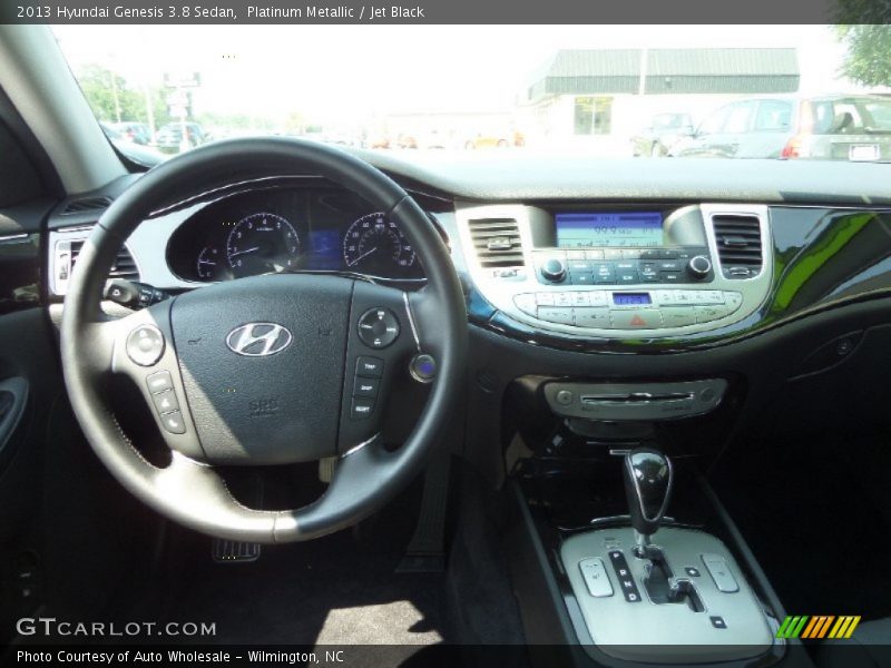 Platinum Metallic / Jet Black 2013 Hyundai Genesis 3.8 Sedan