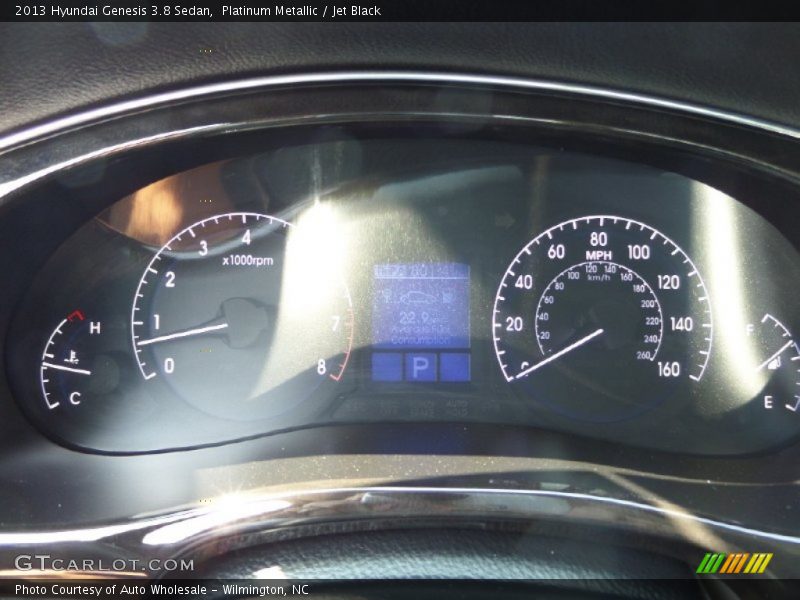 Platinum Metallic / Jet Black 2013 Hyundai Genesis 3.8 Sedan