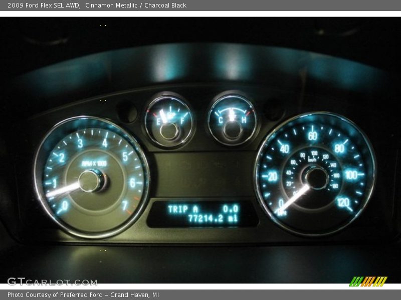 Cinnamon Metallic / Charcoal Black 2009 Ford Flex SEL AWD