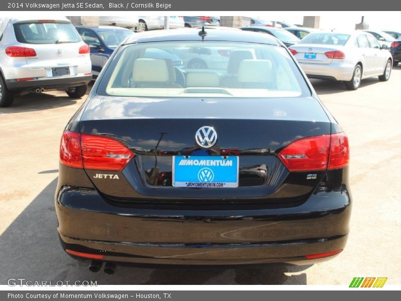 Black / Cornsilk Beige 2014 Volkswagen Jetta SE Sedan