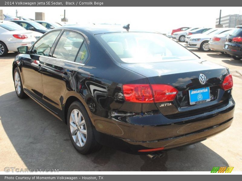 Black / Cornsilk Beige 2014 Volkswagen Jetta SE Sedan