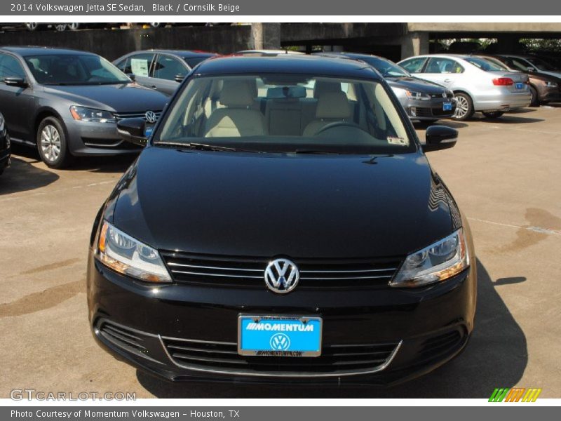 Black / Cornsilk Beige 2014 Volkswagen Jetta SE Sedan