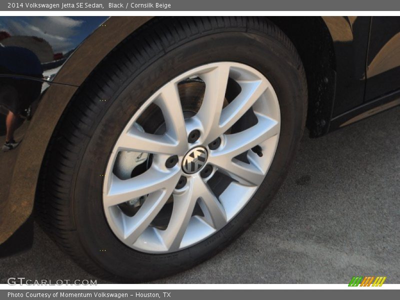 Black / Cornsilk Beige 2014 Volkswagen Jetta SE Sedan