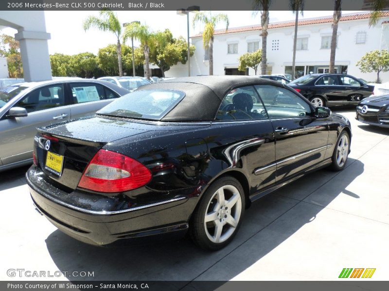 Black / Black 2006 Mercedes-Benz CLK 500 Cabriolet