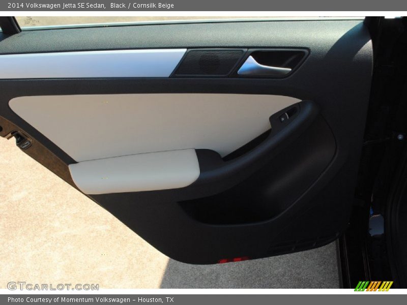 Black / Cornsilk Beige 2014 Volkswagen Jetta SE Sedan