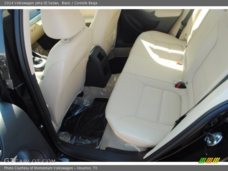 Black / Cornsilk Beige 2014 Volkswagen Jetta SE Sedan