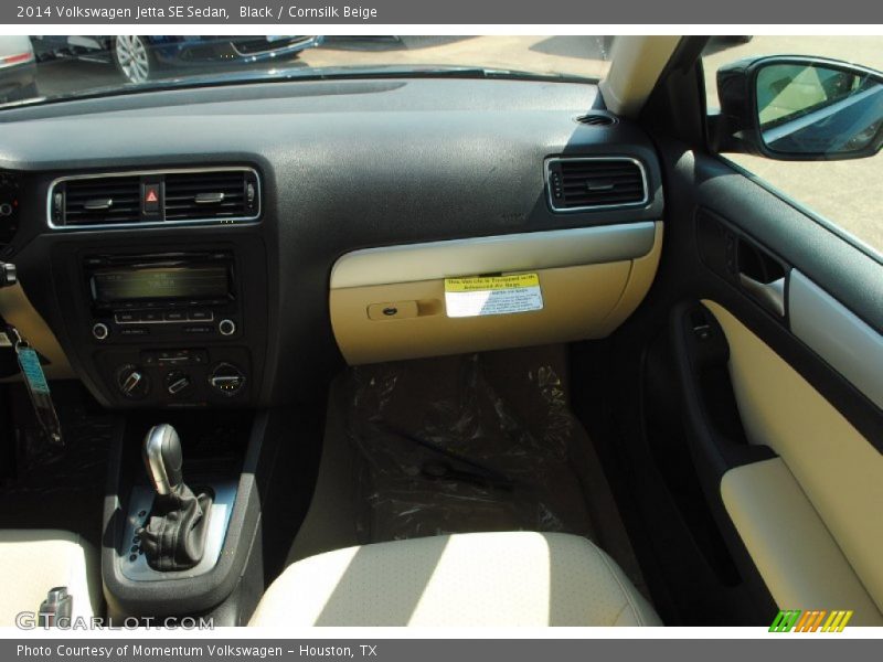 Black / Cornsilk Beige 2014 Volkswagen Jetta SE Sedan