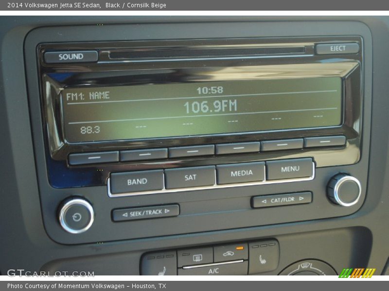 Black / Cornsilk Beige 2014 Volkswagen Jetta SE Sedan