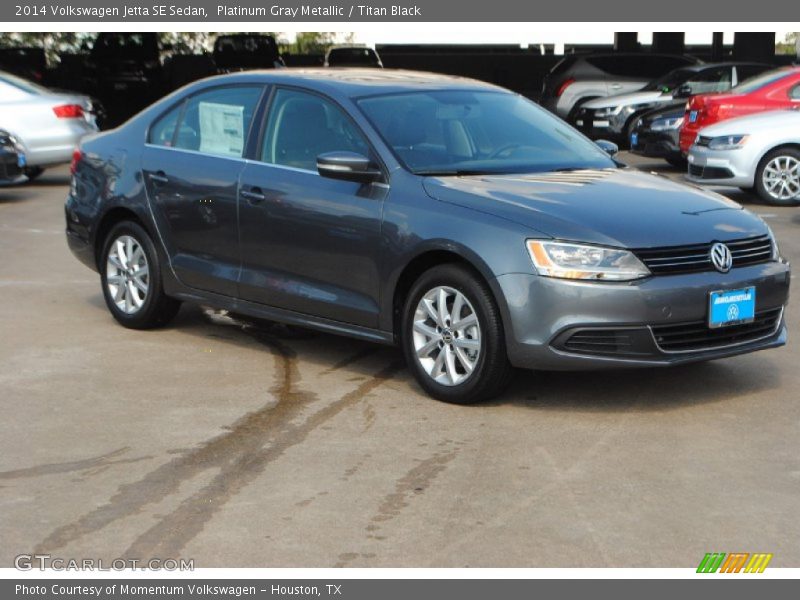 Platinum Gray Metallic / Titan Black 2014 Volkswagen Jetta SE Sedan