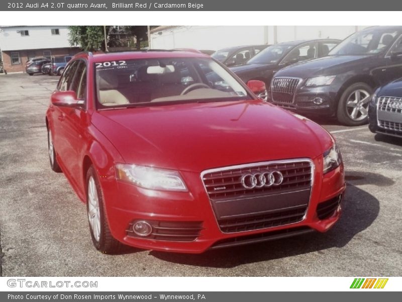Brilliant Red / Cardamom Beige 2012 Audi A4 2.0T quattro Avant