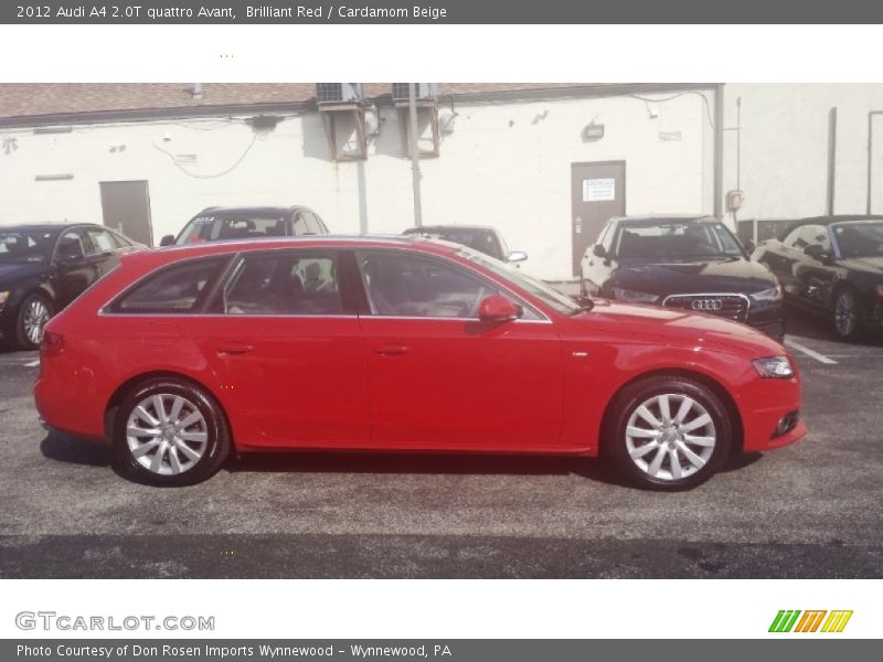 Brilliant Red / Cardamom Beige 2012 Audi A4 2.0T quattro Avant