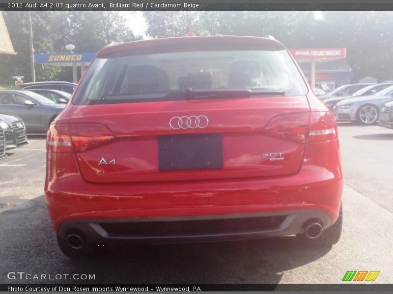 Brilliant Red / Cardamom Beige 2012 Audi A4 2.0T quattro Avant