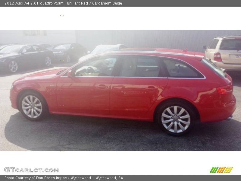 Brilliant Red / Cardamom Beige 2012 Audi A4 2.0T quattro Avant