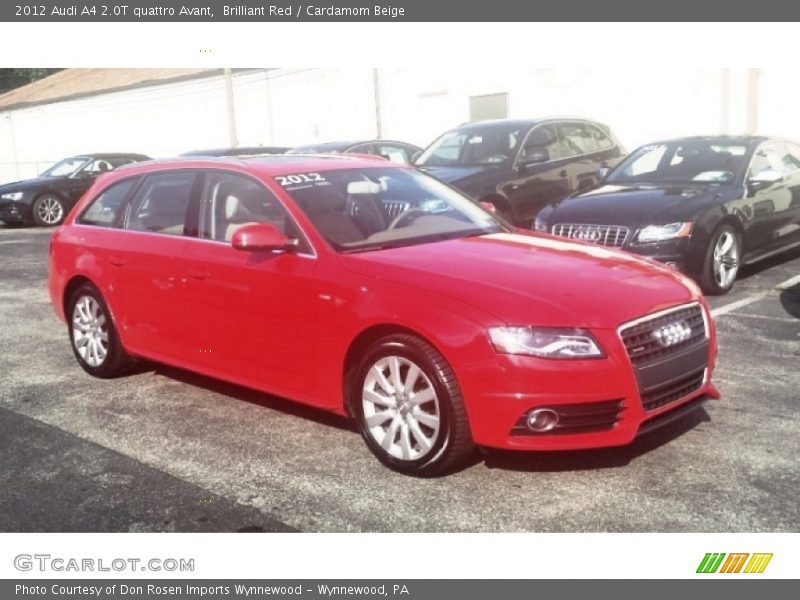 Brilliant Red / Cardamom Beige 2012 Audi A4 2.0T quattro Avant