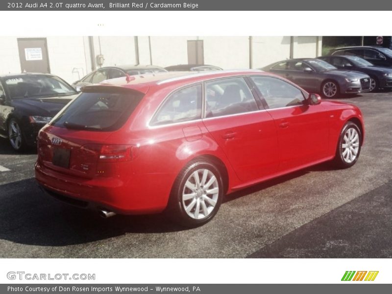 Brilliant Red / Cardamom Beige 2012 Audi A4 2.0T quattro Avant