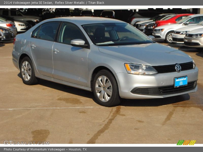 Reflex Silver Metallic / Titan Black 2014 Volkswagen Jetta SE Sedan