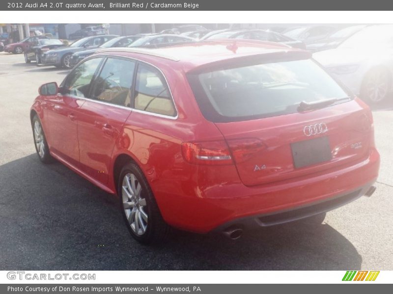 Brilliant Red / Cardamom Beige 2012 Audi A4 2.0T quattro Avant