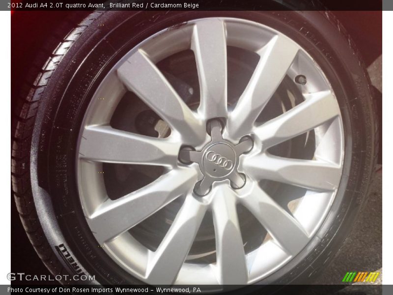Brilliant Red / Cardamom Beige 2012 Audi A4 2.0T quattro Avant