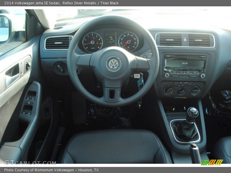 Reflex Silver Metallic / Titan Black 2014 Volkswagen Jetta SE Sedan