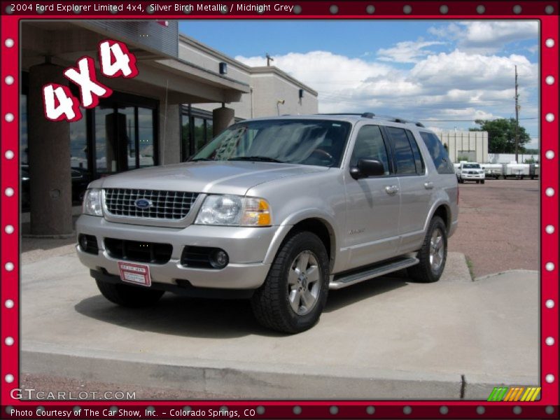Silver Birch Metallic / Midnight Grey 2004 Ford Explorer Limited 4x4