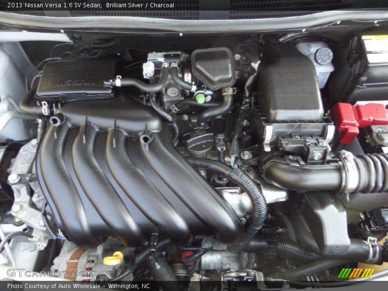 Brilliant Silver / Charcoal 2013 Nissan Versa 1.6 SV Sedan