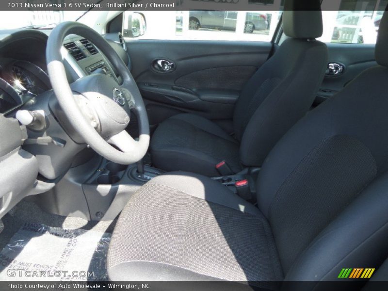 Brilliant Silver / Charcoal 2013 Nissan Versa 1.6 SV Sedan