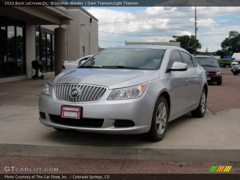 Quicksilver Metallic / Dark Titanium/Light Titanium 2010 Buick LaCrosse CX