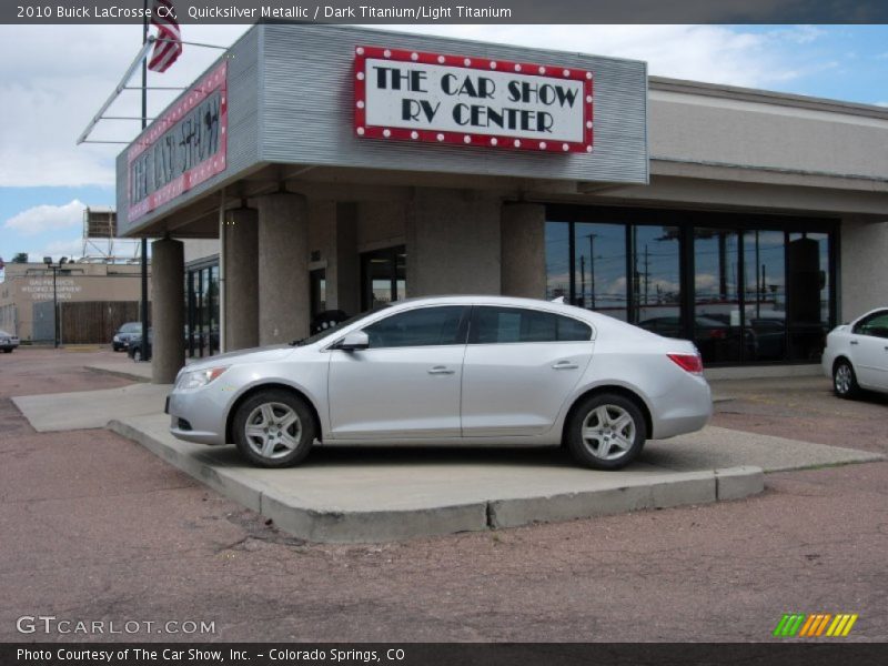 Quicksilver Metallic / Dark Titanium/Light Titanium 2010 Buick LaCrosse CX