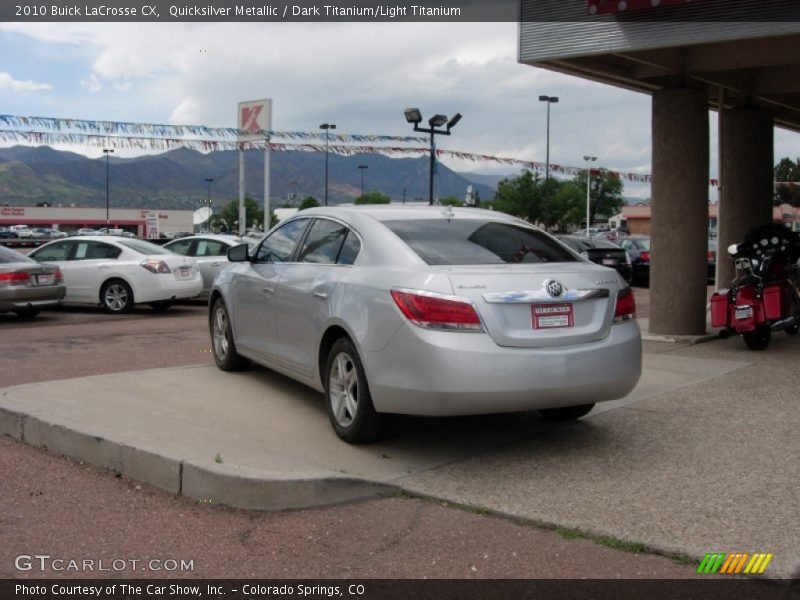 Quicksilver Metallic / Dark Titanium/Light Titanium 2010 Buick LaCrosse CX