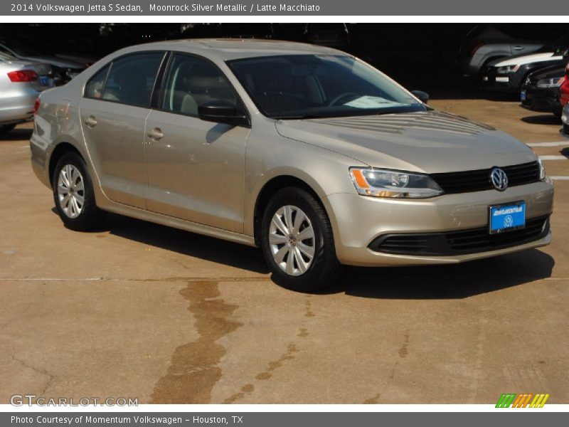 Moonrock Silver Metallic / Latte Macchiato 2014 Volkswagen Jetta S Sedan