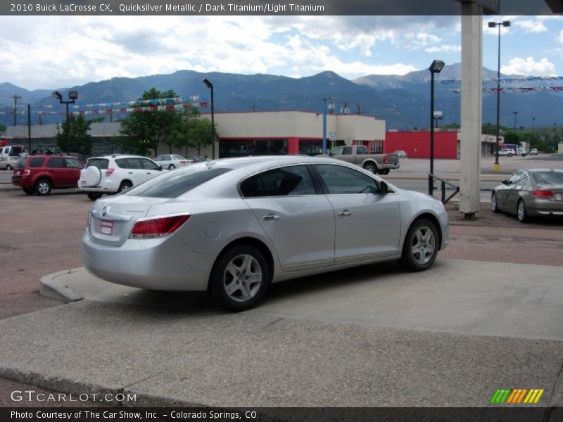 Quicksilver Metallic / Dark Titanium/Light Titanium 2010 Buick LaCrosse CX
