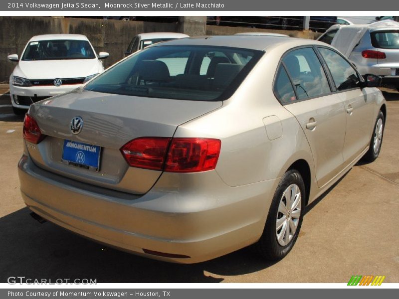 Moonrock Silver Metallic / Latte Macchiato 2014 Volkswagen Jetta S Sedan