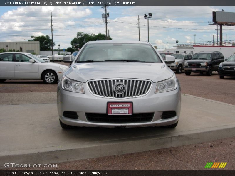 Quicksilver Metallic / Dark Titanium/Light Titanium 2010 Buick LaCrosse CX