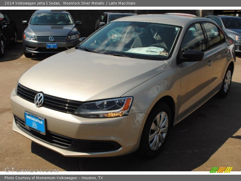 Moonrock Silver Metallic / Latte Macchiato 2014 Volkswagen Jetta S Sedan