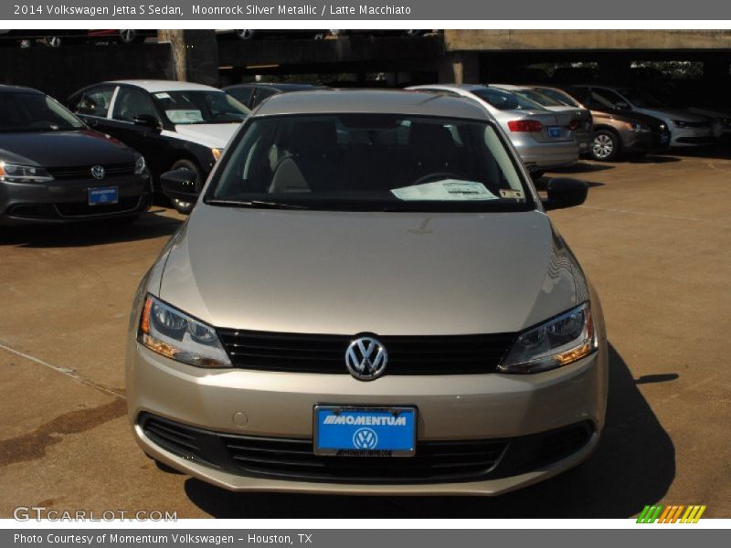 Moonrock Silver Metallic / Latte Macchiato 2014 Volkswagen Jetta S Sedan
