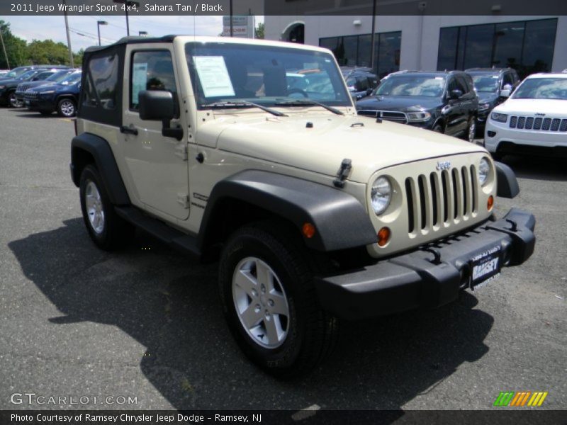 Sahara Tan / Black 2011 Jeep Wrangler Sport 4x4