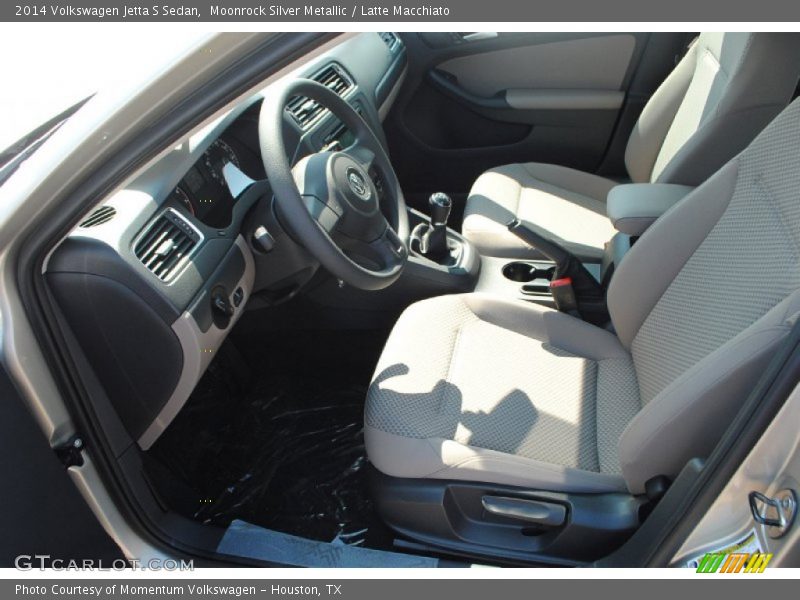 Moonrock Silver Metallic / Latte Macchiato 2014 Volkswagen Jetta S Sedan