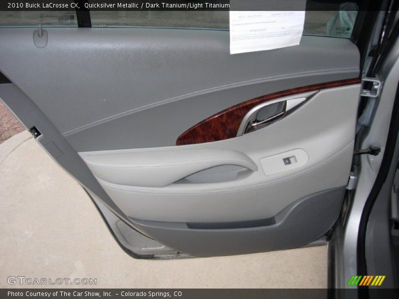 Quicksilver Metallic / Dark Titanium/Light Titanium 2010 Buick LaCrosse CX