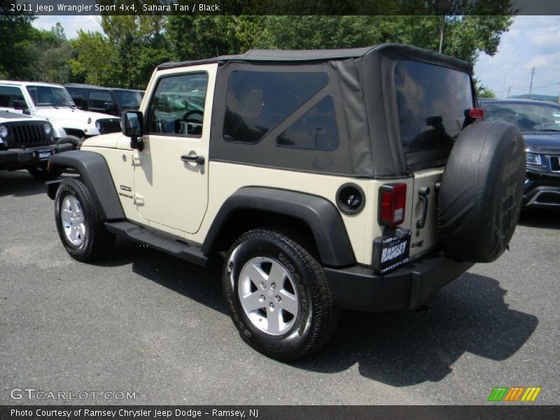 Sahara Tan / Black 2011 Jeep Wrangler Sport 4x4