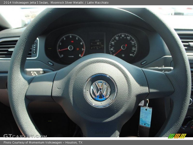 Moonrock Silver Metallic / Latte Macchiato 2014 Volkswagen Jetta S Sedan