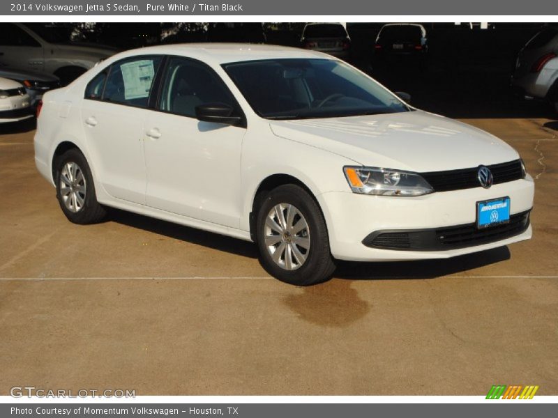 Pure White / Titan Black 2014 Volkswagen Jetta S Sedan