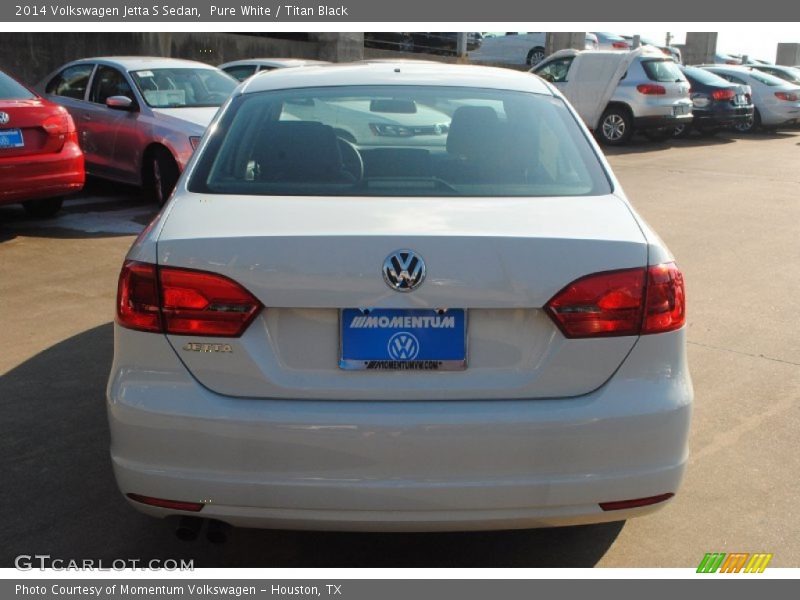 Pure White / Titan Black 2014 Volkswagen Jetta S Sedan