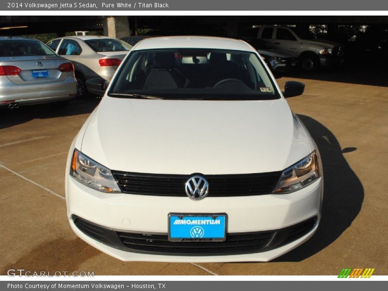Pure White / Titan Black 2014 Volkswagen Jetta S Sedan