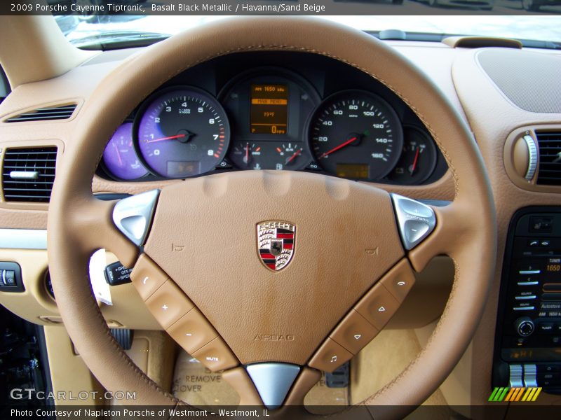 Basalt Black Metallic / Havanna/Sand Beige 2009 Porsche Cayenne Tiptronic