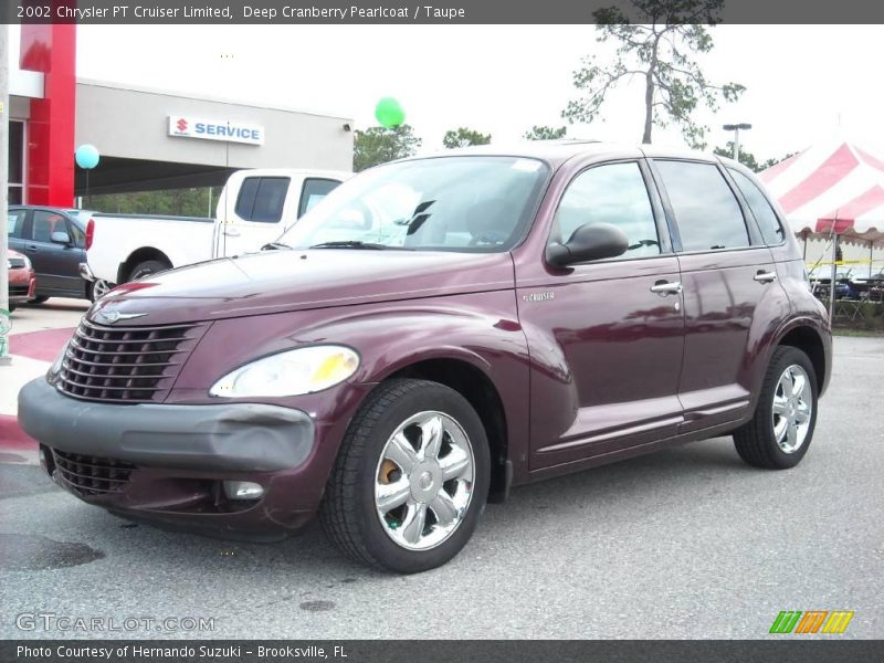 Deep Cranberry Pearlcoat / Taupe 2002 Chrysler PT Cruiser Limited
