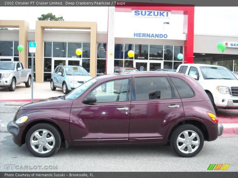 Deep Cranberry Pearlcoat / Taupe 2002 Chrysler PT Cruiser Limited
