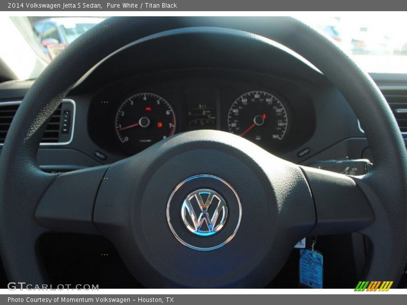 Pure White / Titan Black 2014 Volkswagen Jetta S Sedan